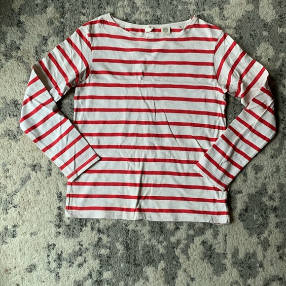 100% Cotton Red and White Striped Levi’s Shirt - Picture 1 of 4